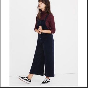 Madewell Texture&Thread Velour Overalls